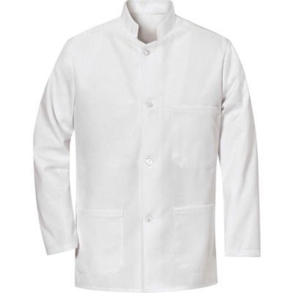 Vf Imagewear Chef Designs Military Buscoat, White, Polyester/Cotton, 2XL 4020WHRGXXL